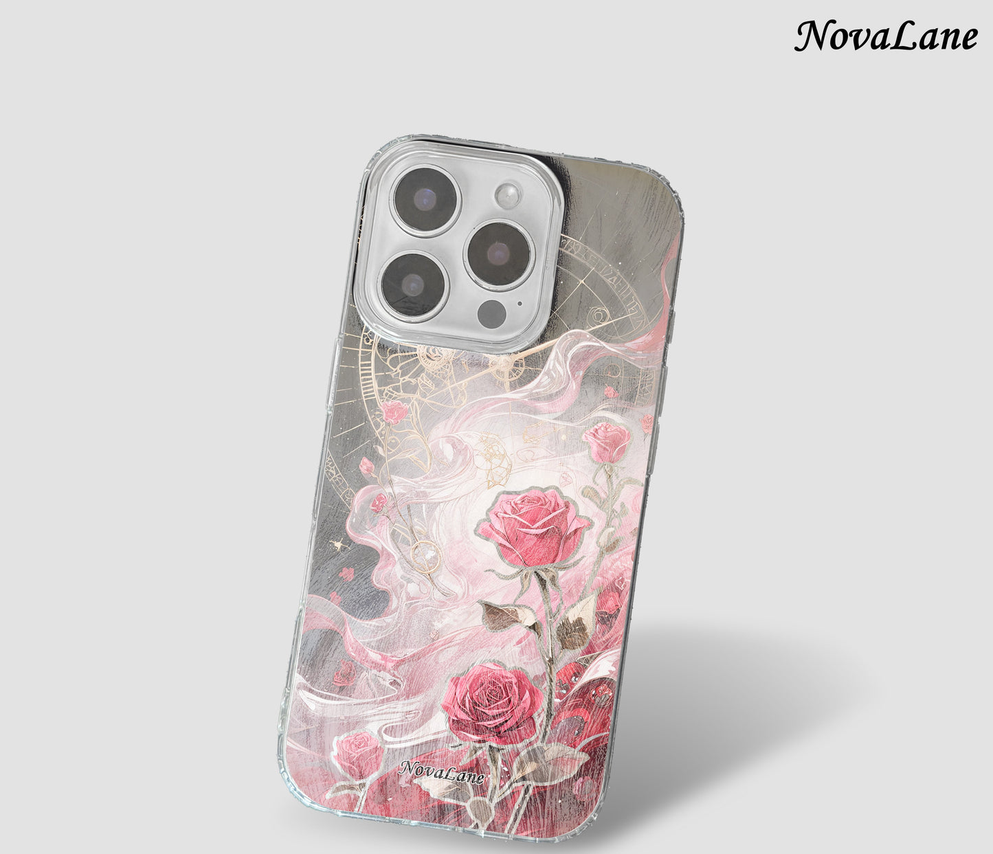 Rose Time Machine Romantic Shining Phone Case Cover