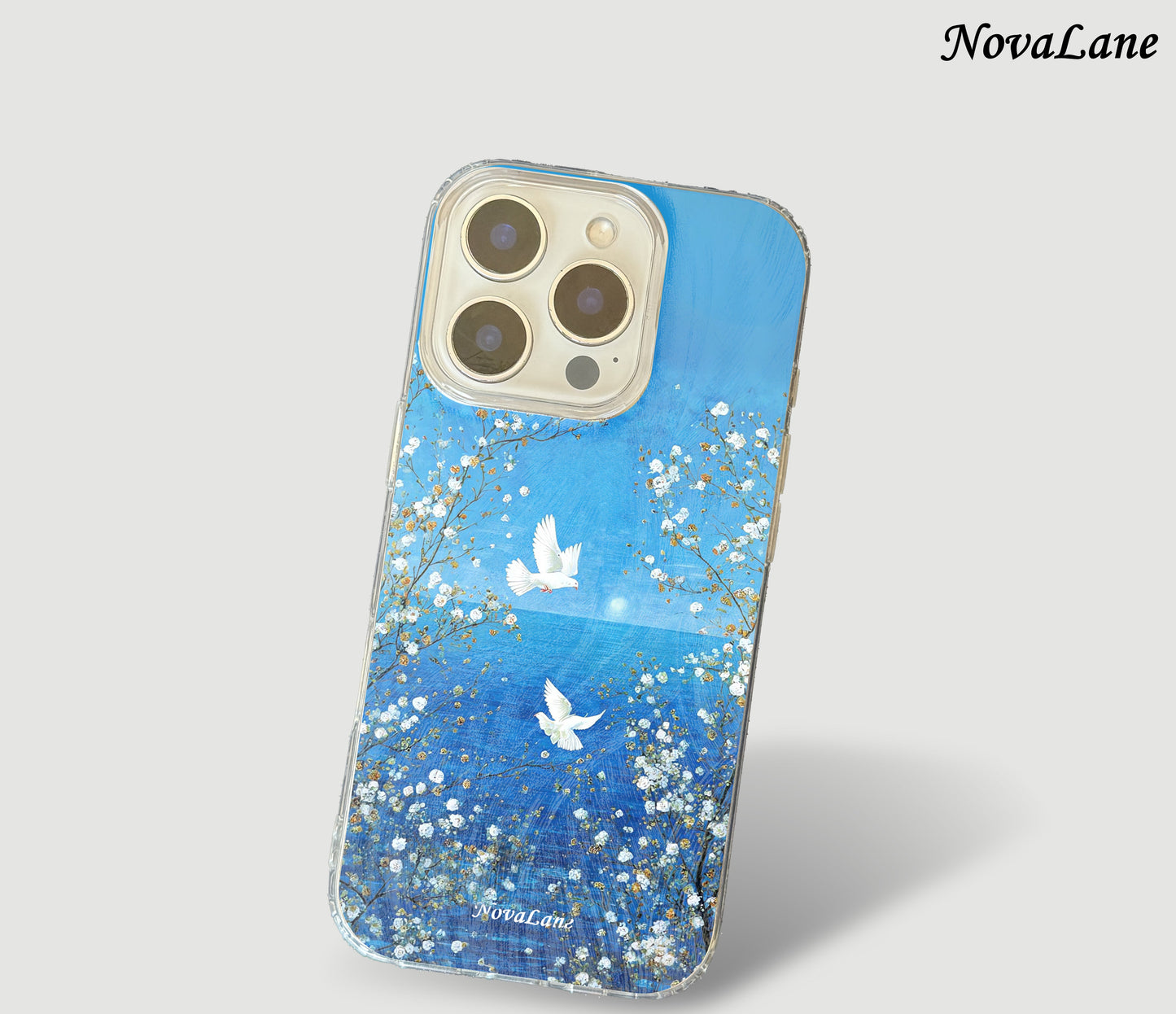 River Bird Blossom Shining Phone Case