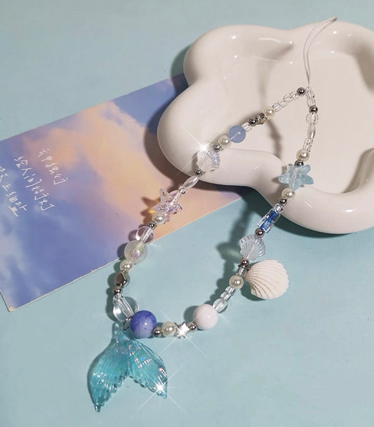Fantasy Mermaid Tail Ocean Phone Charm Straps