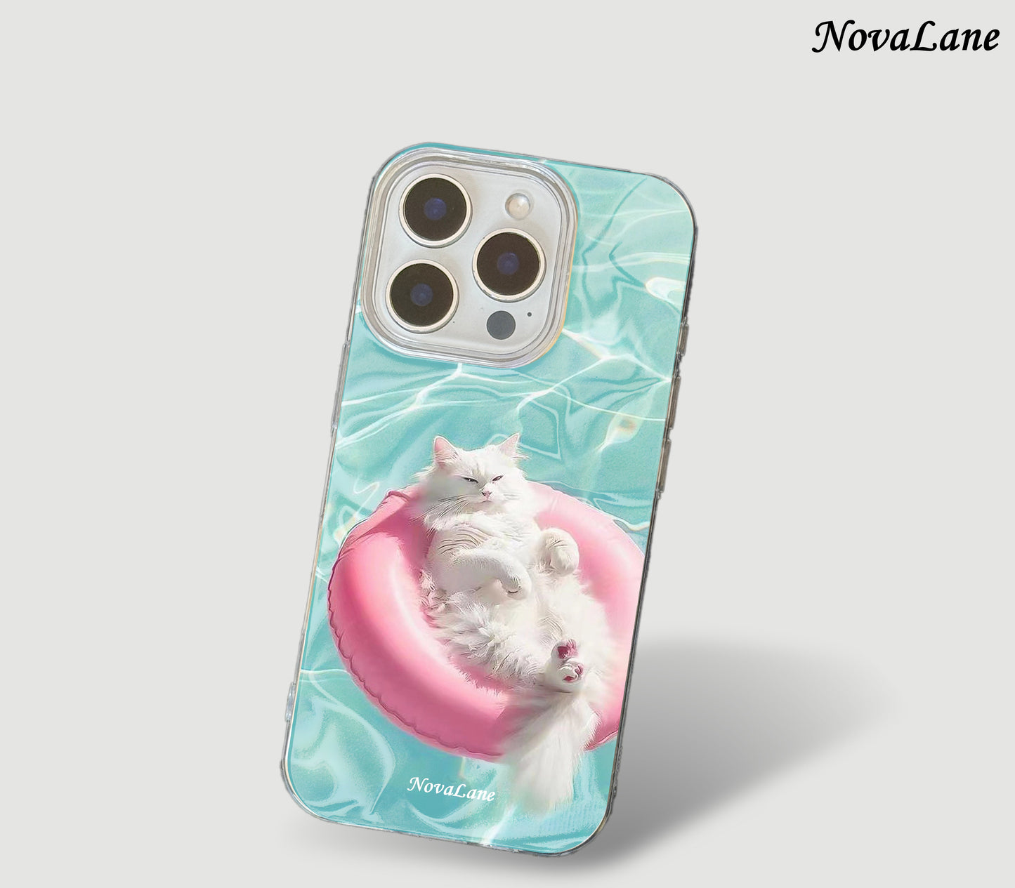 Floaty Lazy Cat ShineFlow Phone Case