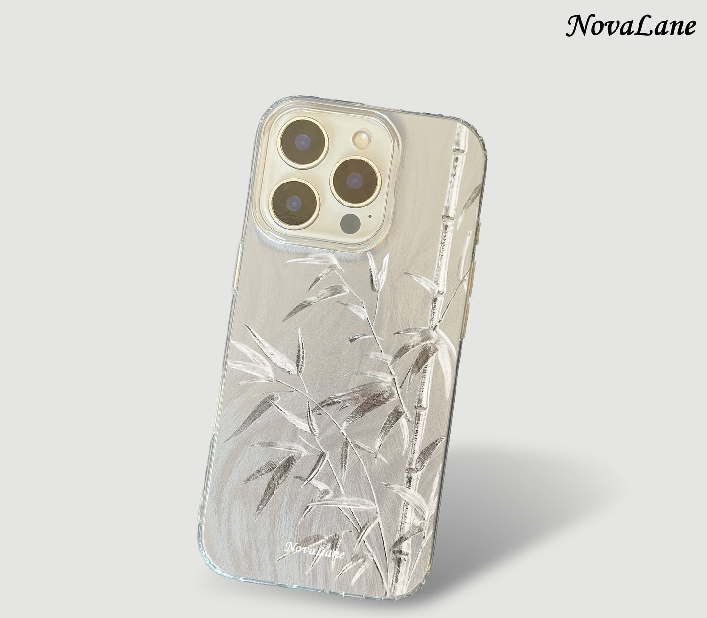 Silver Shining Bamboo ShineFlow Phone Case