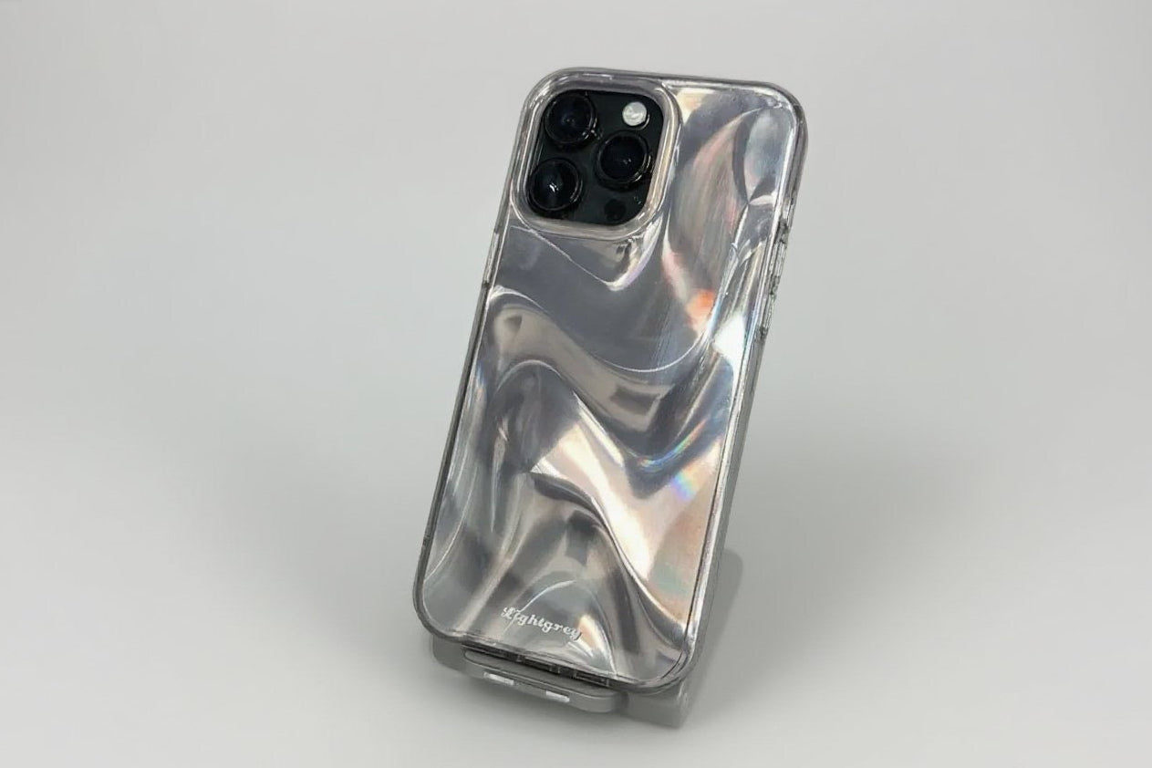 Silver ShineFlow Phone Case