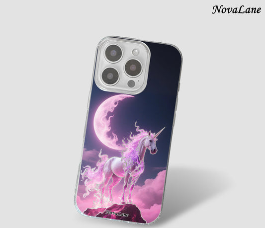 Pink Moon Unicorn Shining Fantasy Phone Case ShineFlow Phone Case