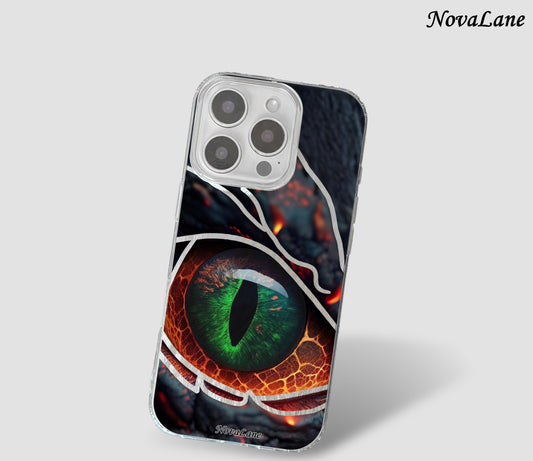 Dragon's Emerald Eye Shining Phone Case Cover