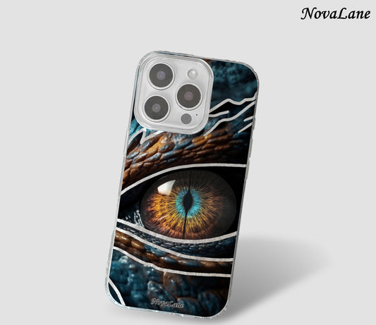 Dragon's Amber Eye Shining Phone Case Cover