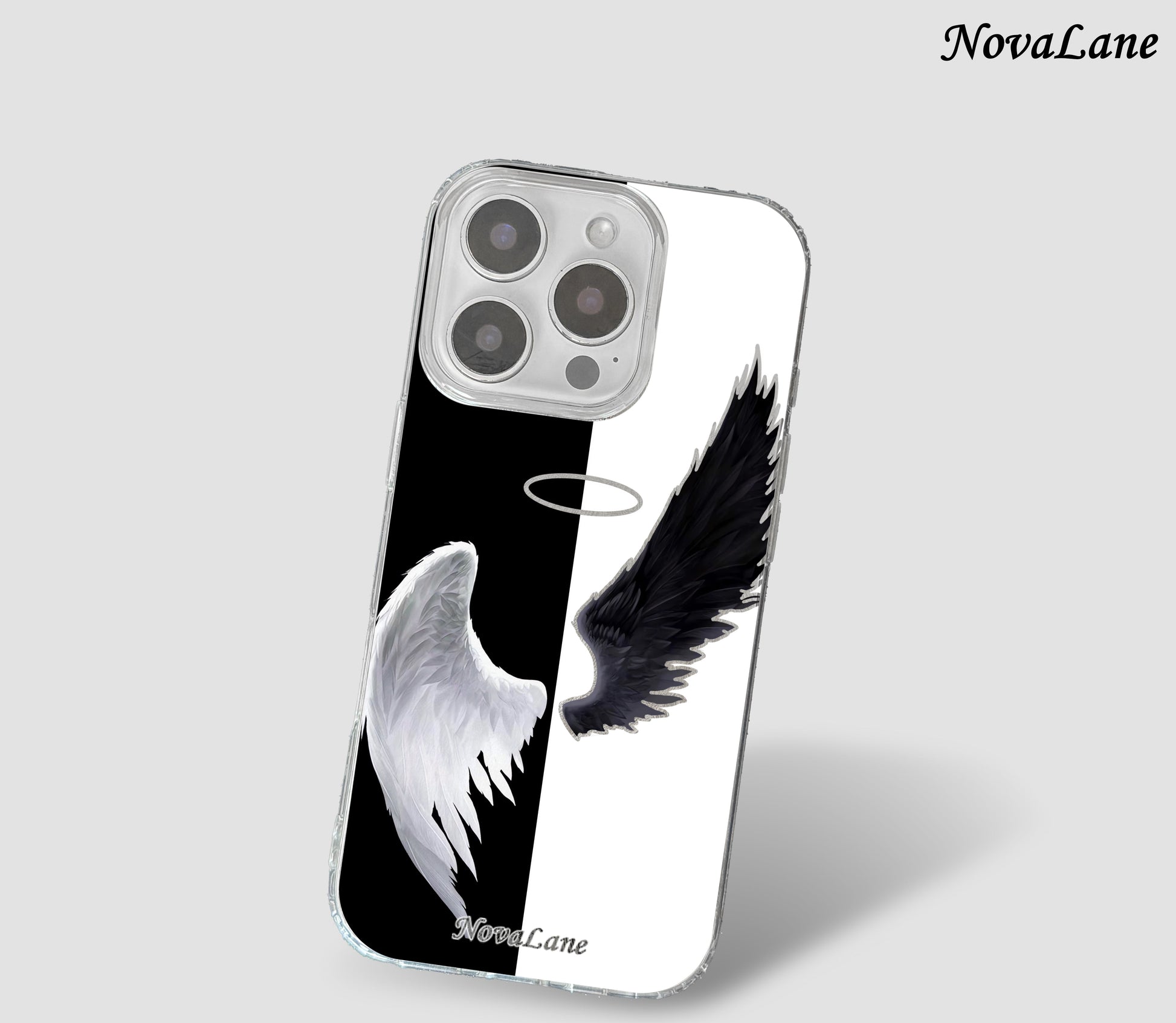 Ying Yang Wings Of Guardian Angel Shining Phone Case