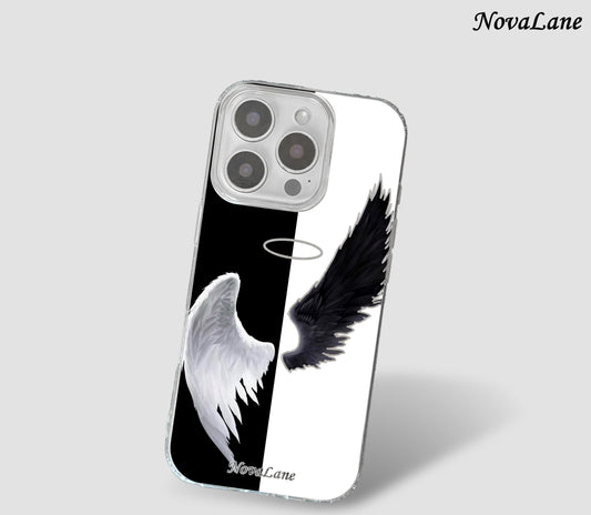 Ying Yang Wings Of Guardian Angel Shining Phone Case
