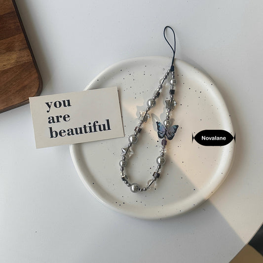 Butterfly Bead Phone Charm Straps
