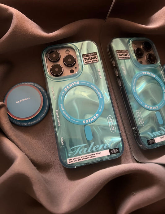 MagSafe Ocean Green ShineFlow Phone Case