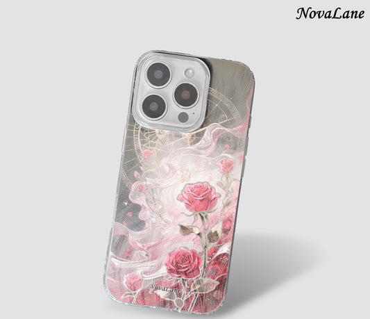 Rose Time Machine Romantic Shining Phone Case Cover