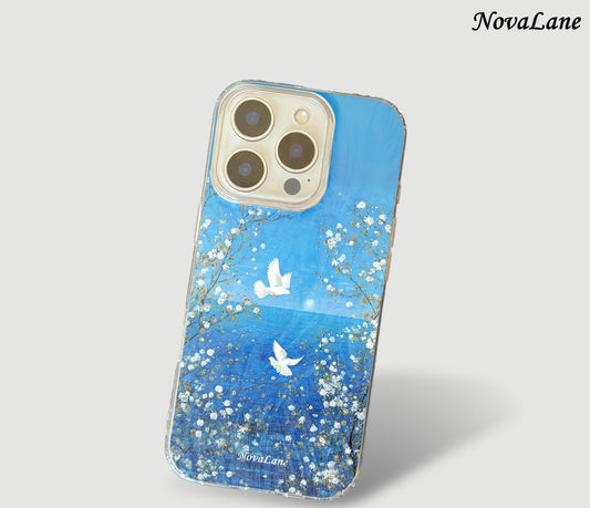 River Bird Blossom Shining Phone Case