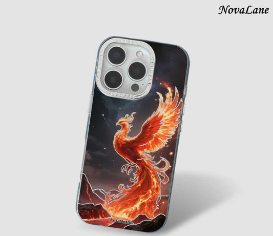 Shining Fire Phoenix Sun Fantasy Magical Creature ShineFlow Phone Case Cover