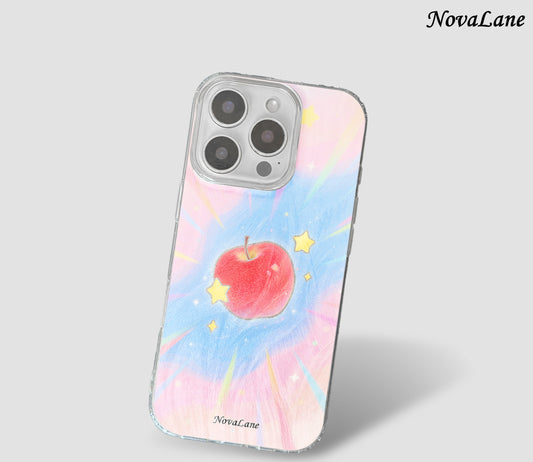 Rainbow Cute Apple Fruit Shining Phone Case Cover