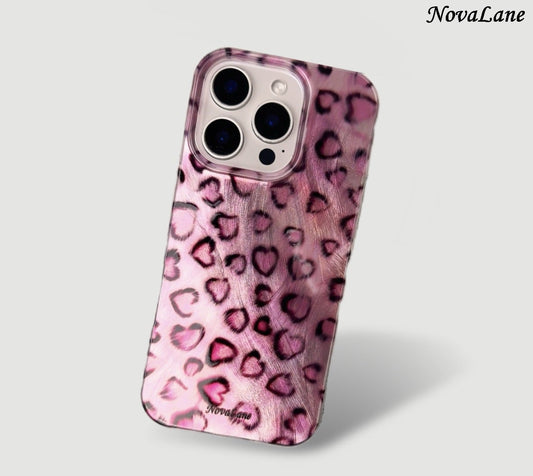 Pink Cute Heart Shining Phone Case Cover