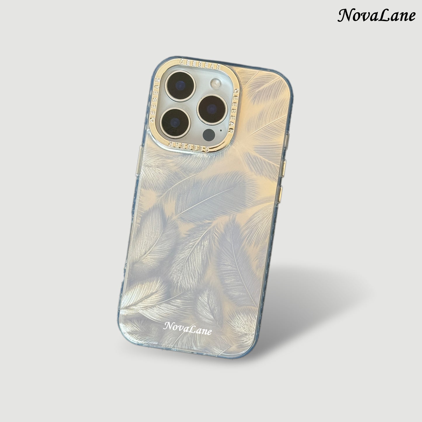 Silver Leaves ShineFlow Phone Case