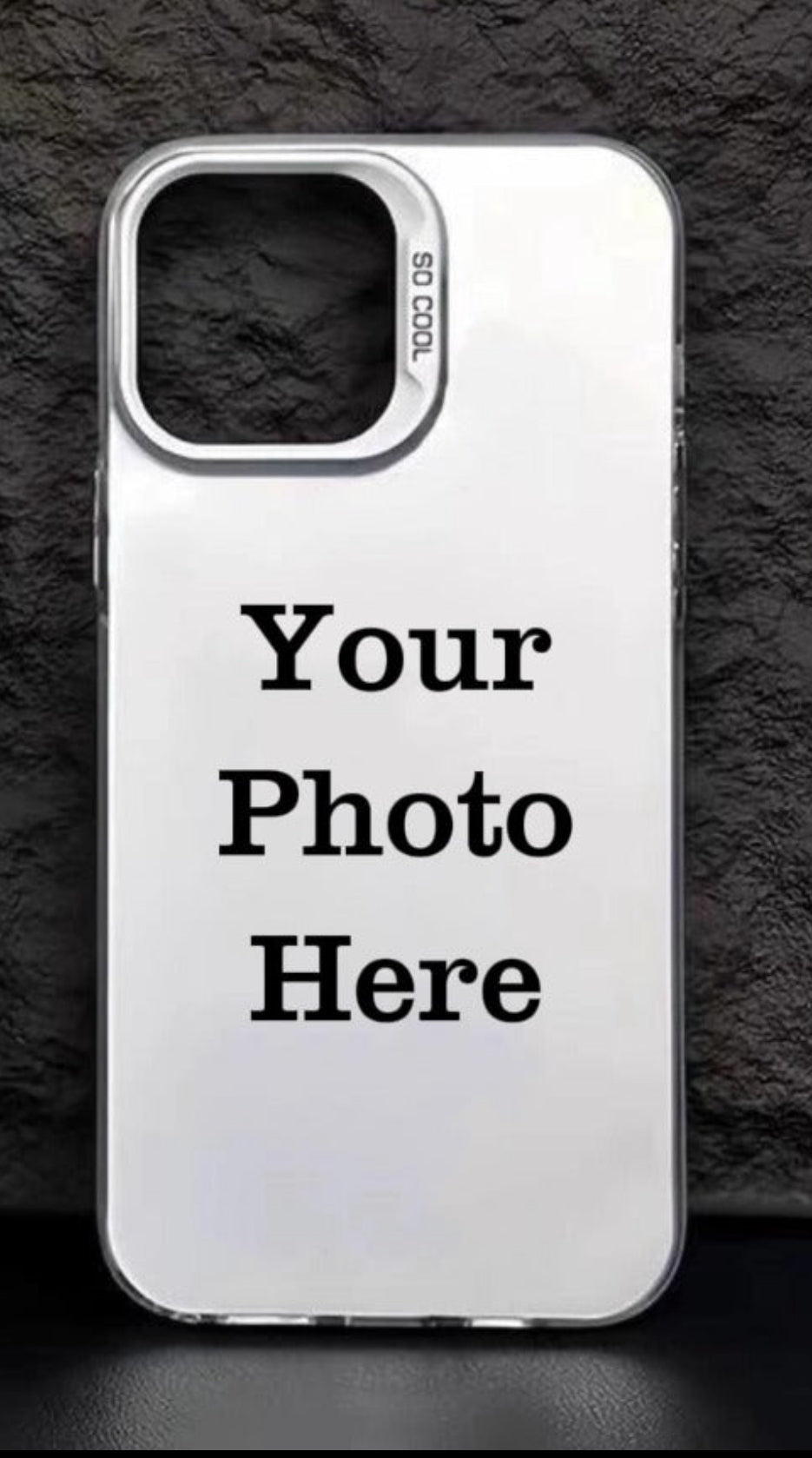(MagSafe) Custom Personalise Phone Case (DIY) - Holographic Silver Shine