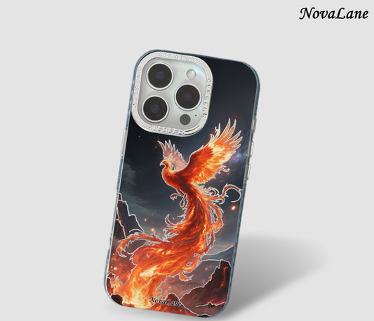 Shining Fire Phoenix Sun Fantasy Magical Creature ShineFlow Phone Case Cover