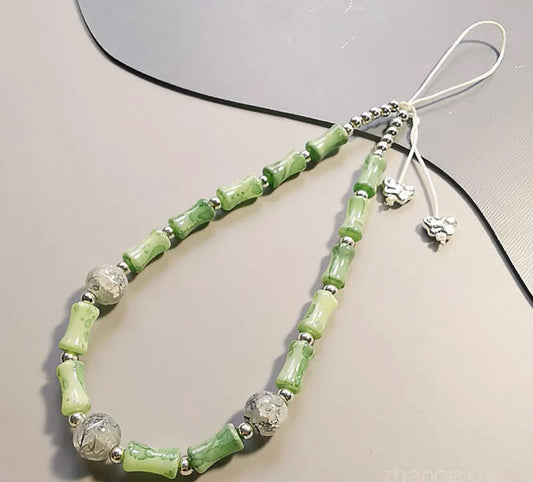Bamboo Jade Phone Charm Straps