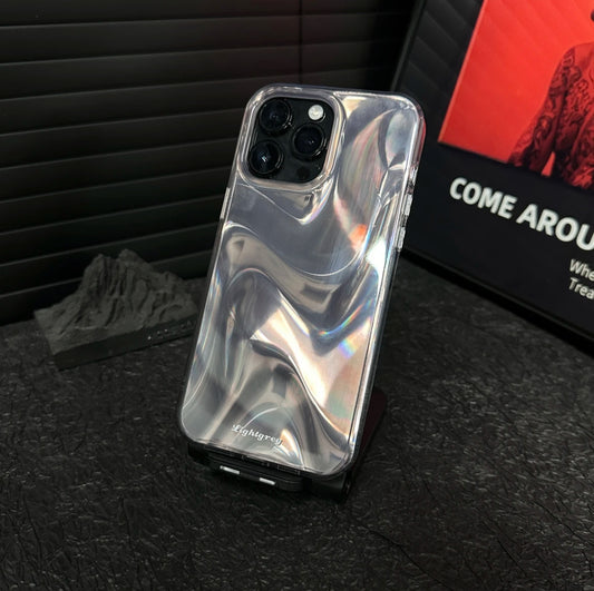 Silver ShineFlow Phone Case