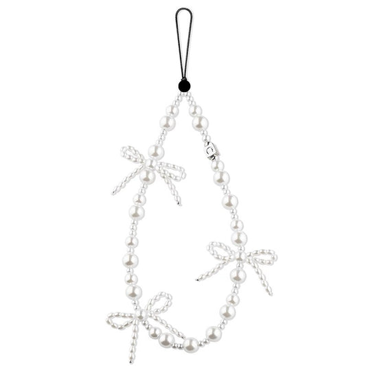 Cute Ribbon Bead Phone Charm Straps