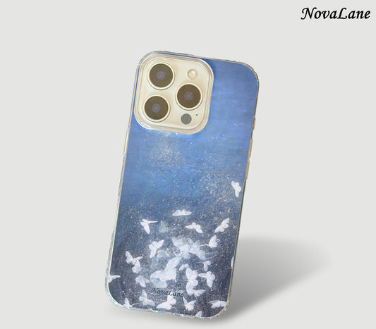 Ivory Butterfly Shining ShineFlow Phone Case