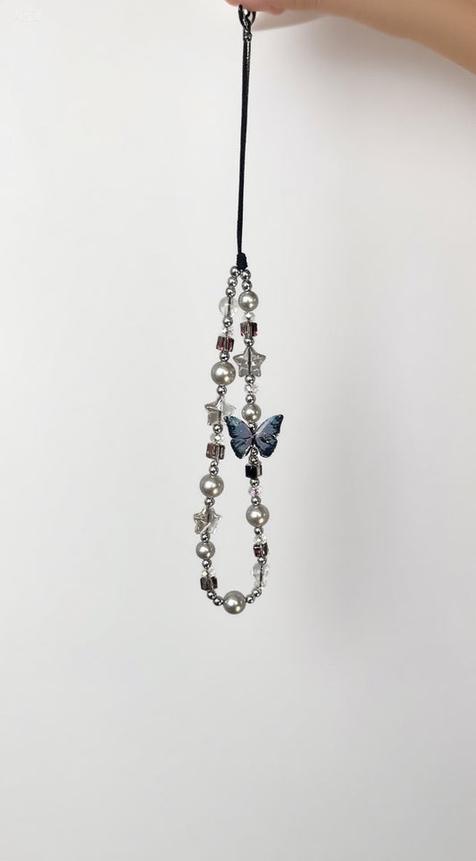 Butterfly Bead Phone Charm Straps