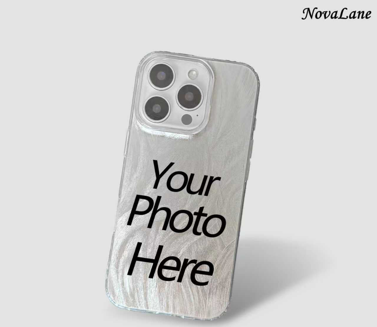 Custom Personalise Phone Case (DIY) - Wave Streak Shine Background