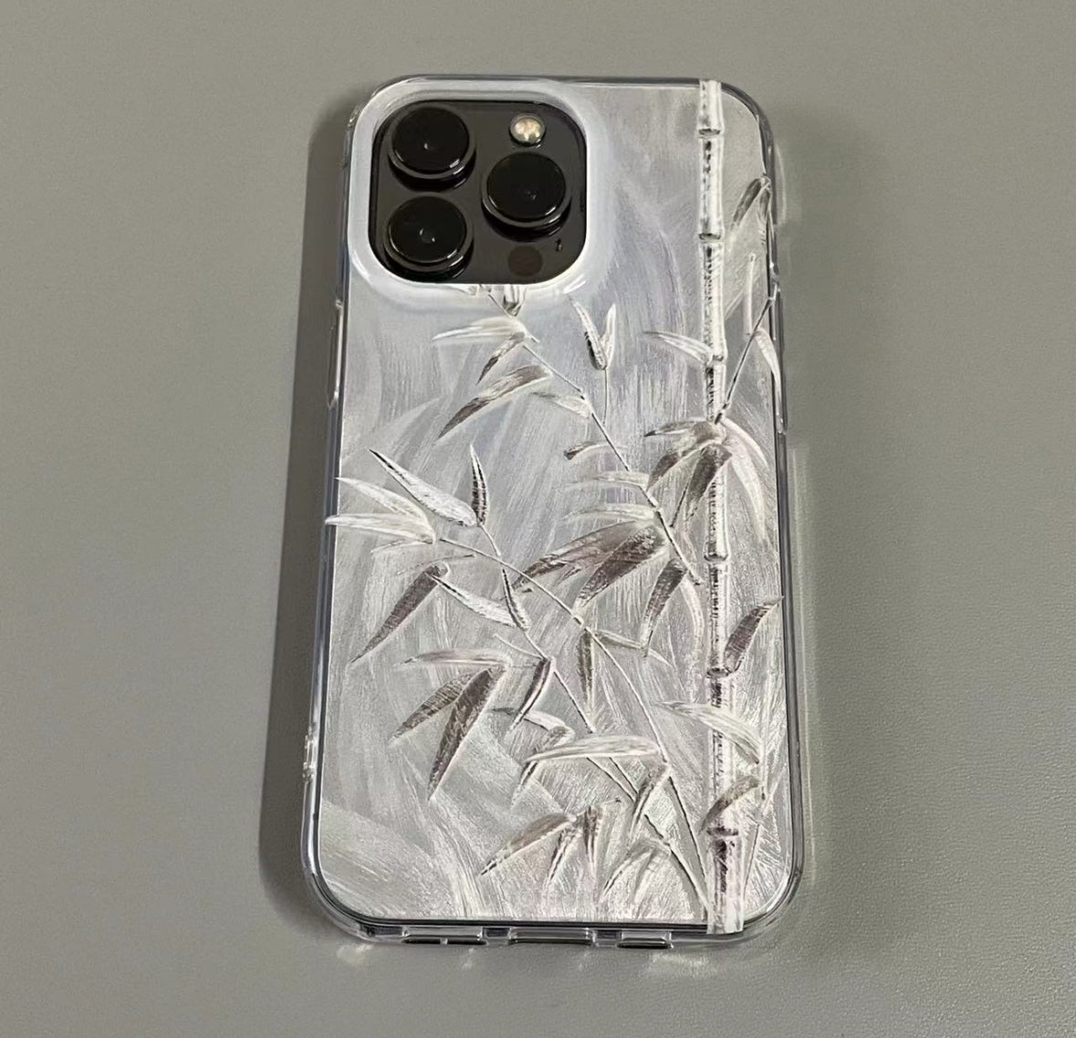 Silver Shining Bamboo ShineFlow Phone Case