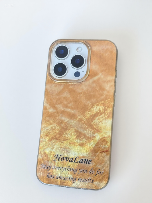 Gold Sun Motivation Reminder Quotes ShineFlow Phone Case