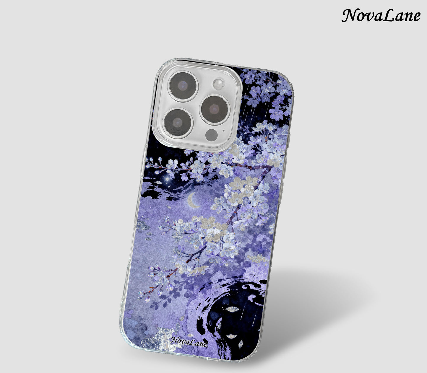 Amethyst Moon Aesthetic Artistic Shining Phone Case Cover