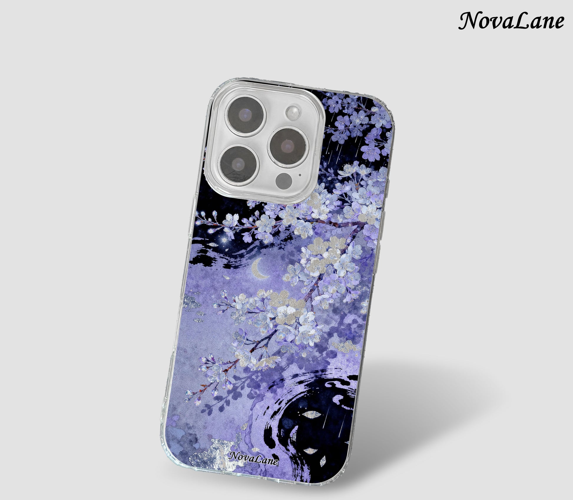 Amethyst Moon Aesthetic Artistic Shining Phone Case Cover