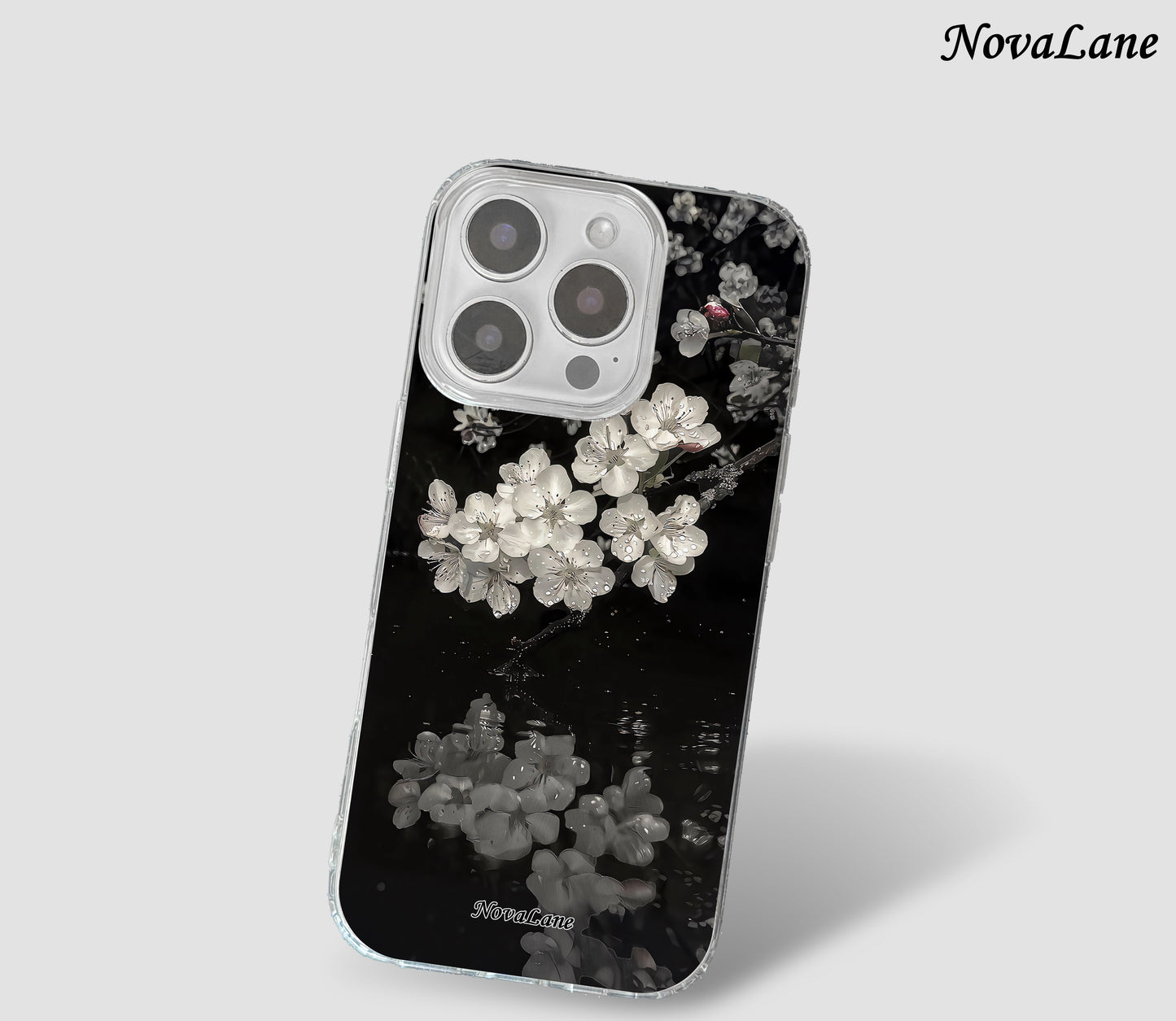 Night White Roses Shining Phone Case Cover