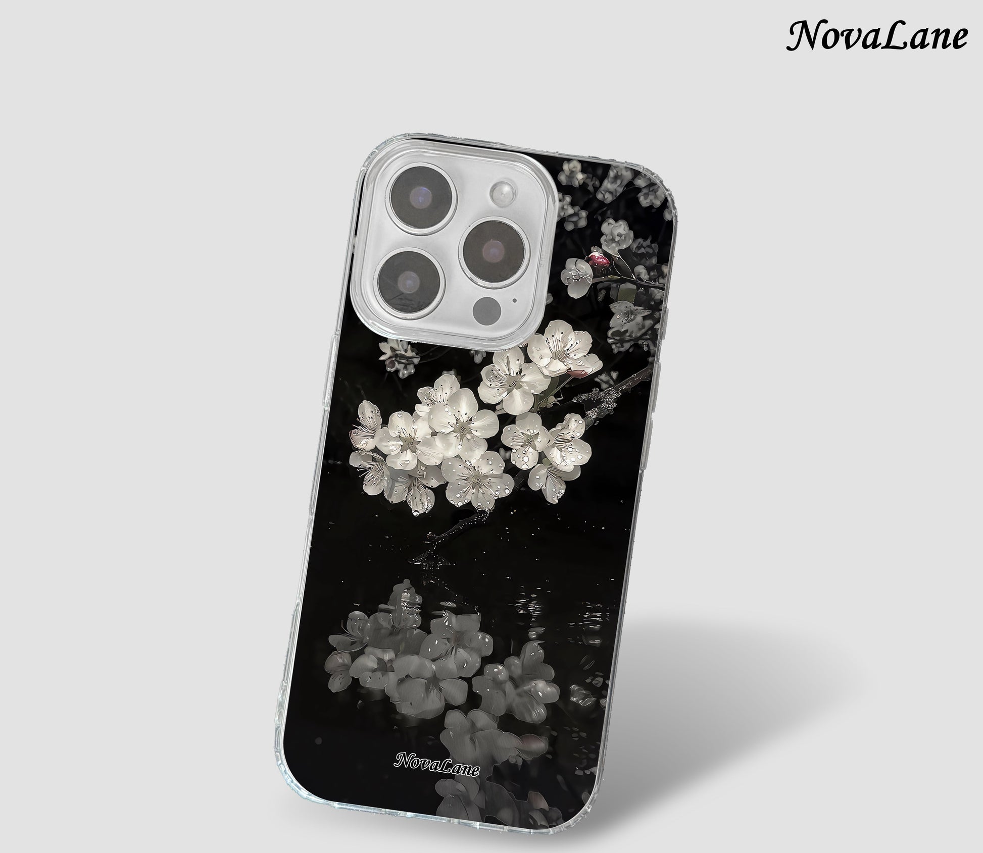 Night White Roses Shining Phone Case Cover