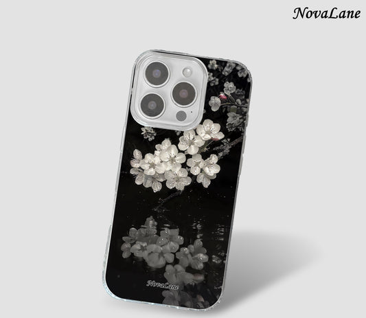 Night White Roses Shining Phone Case Cover