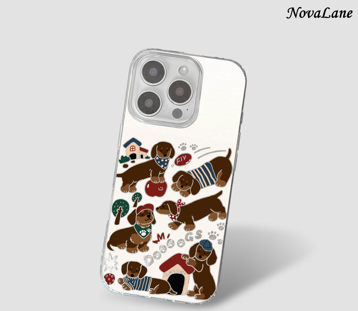 Dachshund Sausage Dog Cute Shining Phone Case Cover – Nova Lane Cases