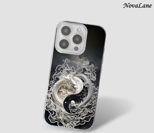 Shining YingYang Dragon Magical Creature ShineFlow Phone Case Gothic