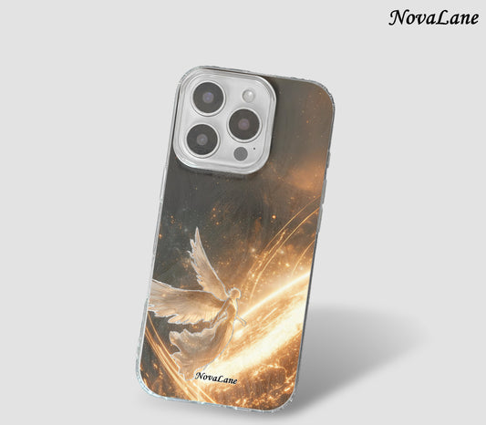 Shining Angel Sun Galaxy Fantasy Magical Creature ShineFlow Phone Case Cover