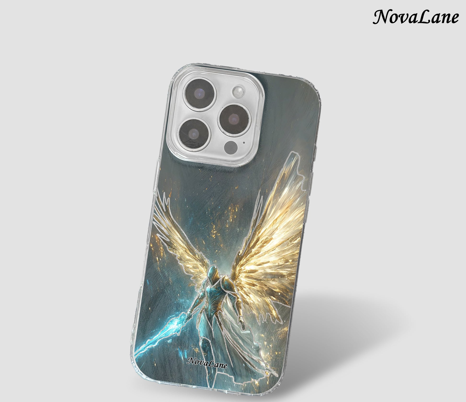 Shining Male Angel Sun Galaxy Fantasy Magical Creature ShineFlow Phone Case Cover