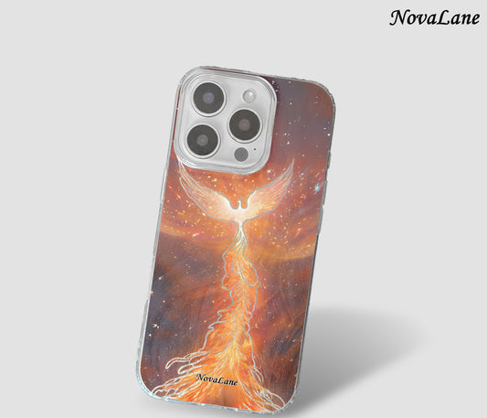 Shining Fire Phoenix Sun Fantasy Magical Creature ShineFlow Phone Case Cover