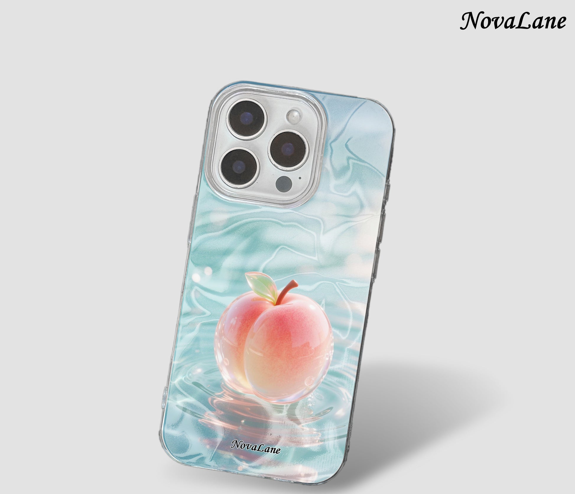Ocean Cute Peach Fruit Shining Phone Case Cover