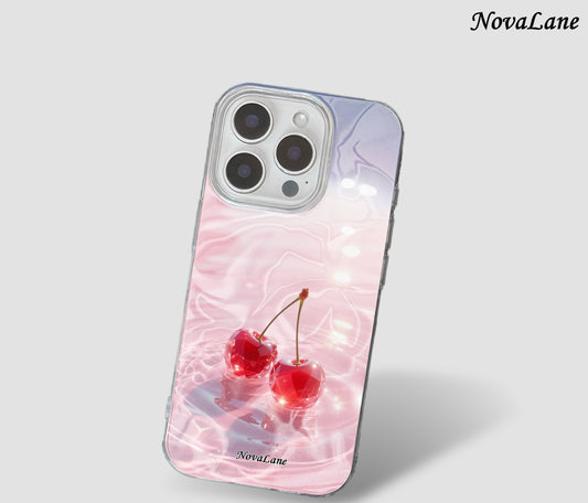 Ocean Cute Cherry Fruit Shining Phone Case Cover