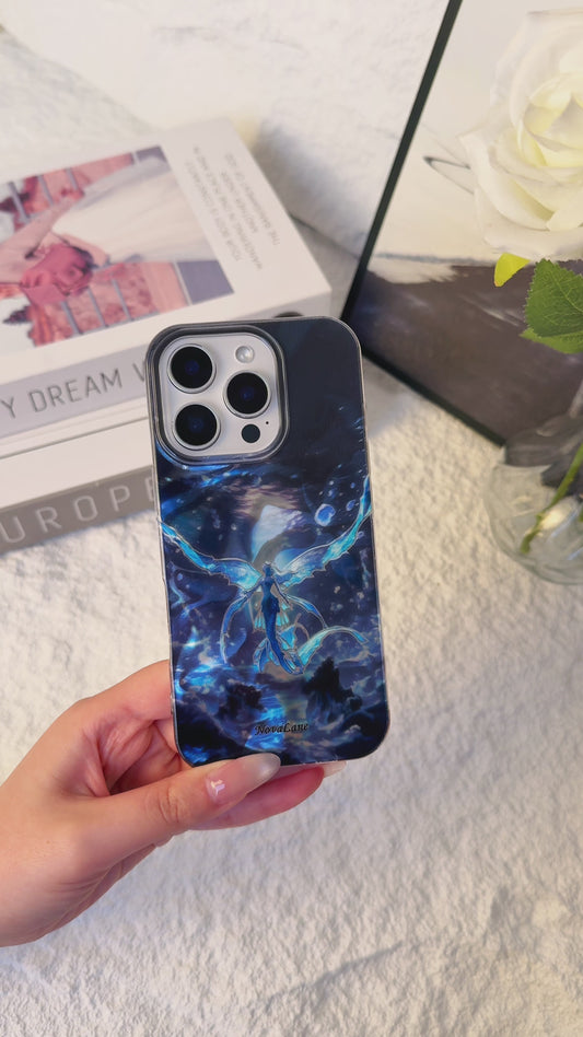 Shining Blue Mermaid Fantasy Magical Creature ShineFlow Phone Case Cover