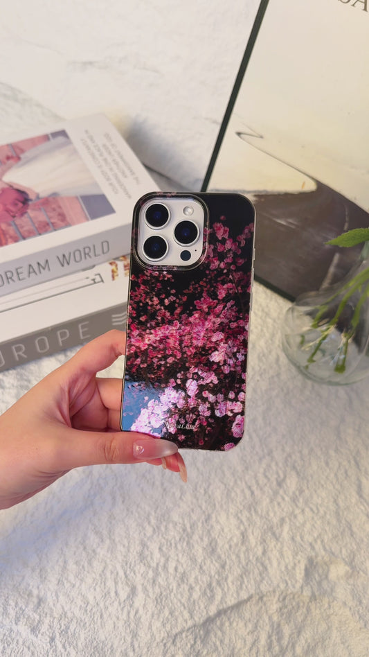 Japanese Sakura Blossom Shining ShineFlow Phone Case