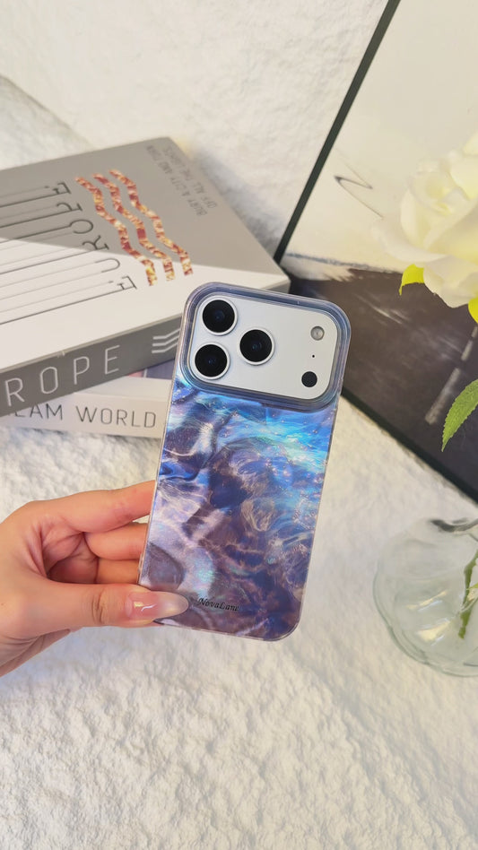 Blue Ocean Pearl Luxury ShineFlow Phone Case