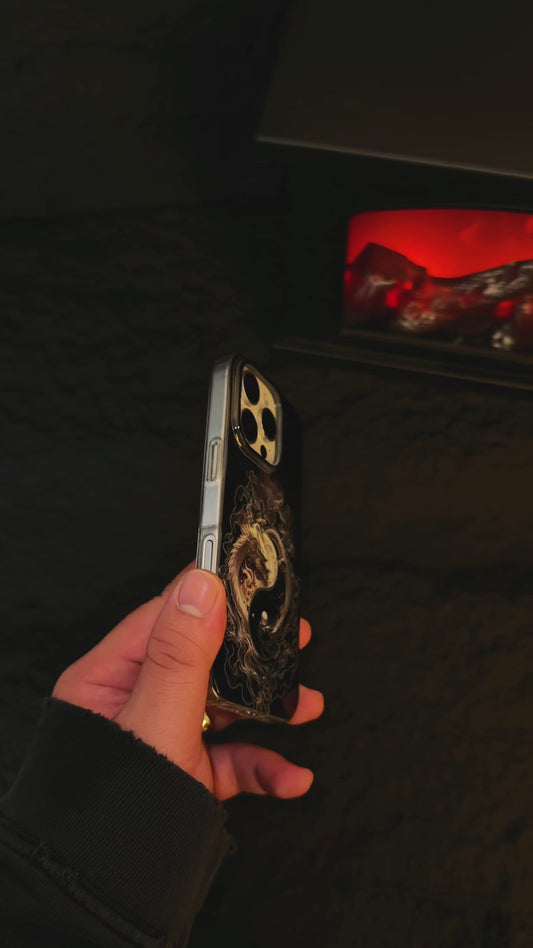 Shining YingYang Dragon Magical Creature ShineFlow Phone Case Gothic