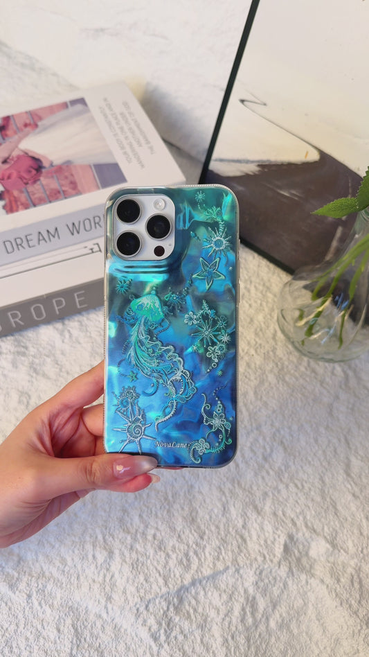 Cute Magical Ocean Jellyfish ShineFlow Phone Case