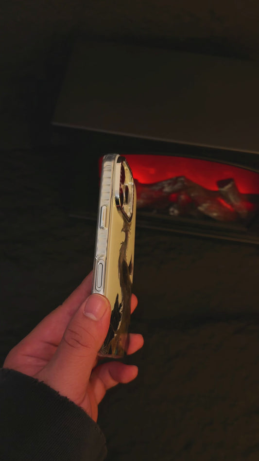 Custom Personalise Phone Case (DIY) - Feather Gauze Shine Background