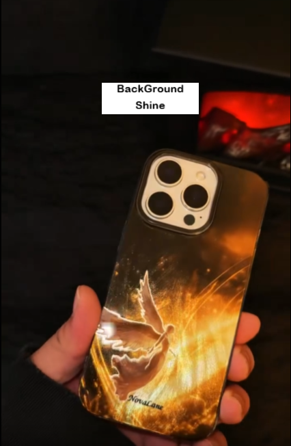 Custom Personalise Phone Case (DIY) - Wave Streak Shine Background