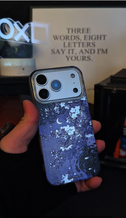 Amethyst Moon Aesthetic Artistic Shining Phone Case Cover