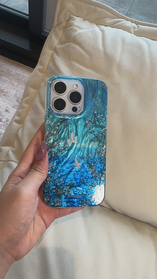 River Bird Blossom Shining Phone Case